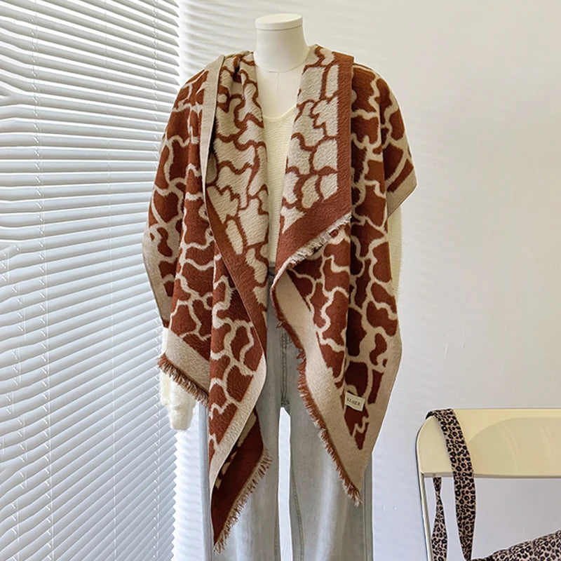 Châle Pashmina motif Léopard ELLA