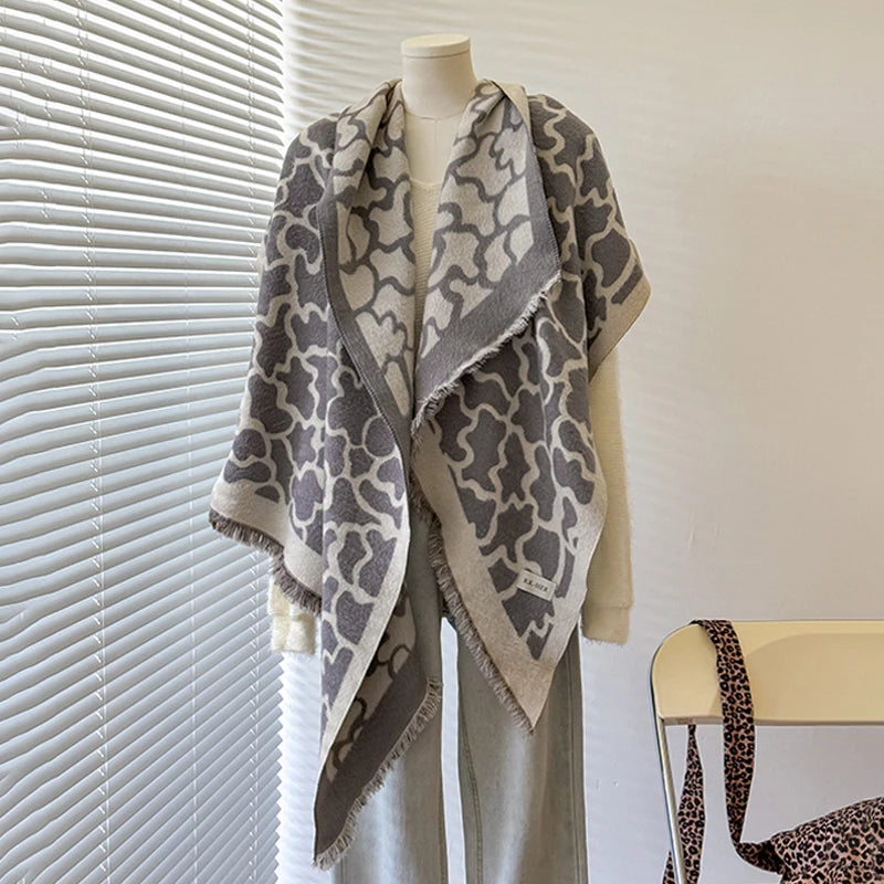 Châle Pashmina motif Léopard ELLA