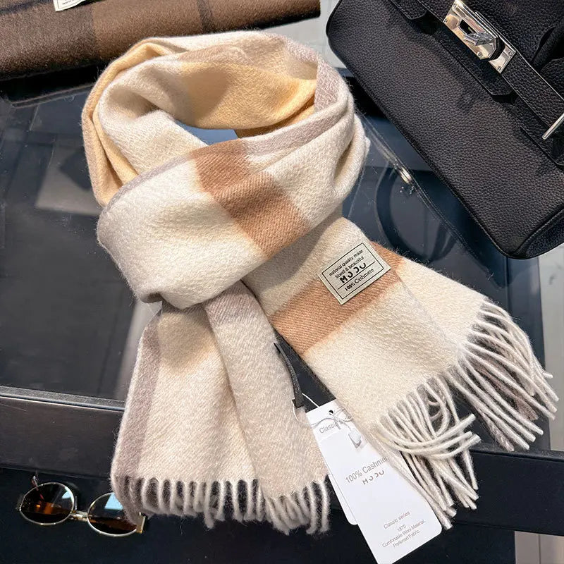 Echarpe 100% Cachemire à Motifs ALAN