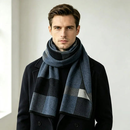 Echarpe Homme Tricot 100% Laine Supérieure - MATT