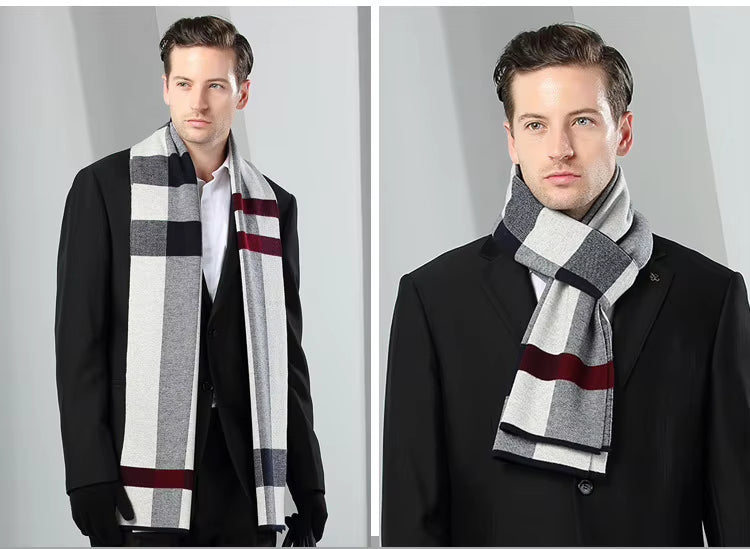 Echarpe Homme Tricot 100% Laine Supérieure - MATT