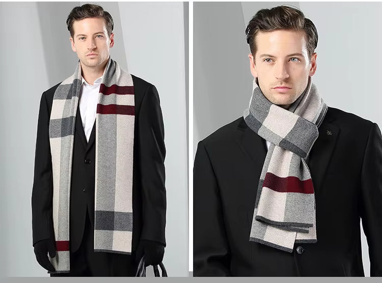 Echarpe Homme Tricot 100% Laine Supérieure - MATT