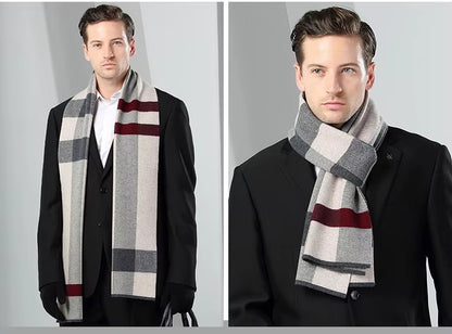 Echarpe Homme Tricot 100% Laine Supérieure - MATT