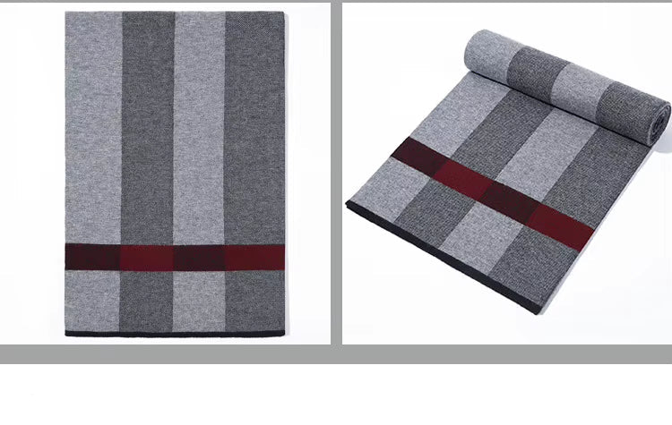 Echarpe Homme Tricot 100% Laine Supérieure - MATT