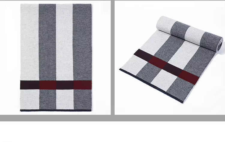 Echarpe Homme Tricot 100% Laine Supérieure - MATT