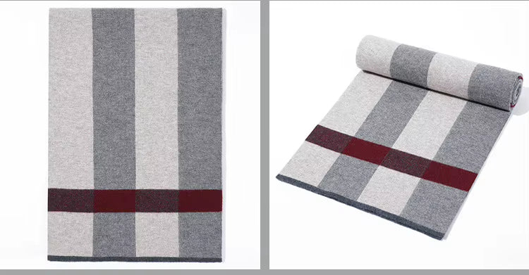 Echarpe Homme Tricot 100% Laine Supérieure - MATT