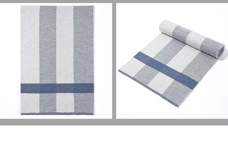 Echarpe Homme Tricot 100% Laine Supérieure - MATT