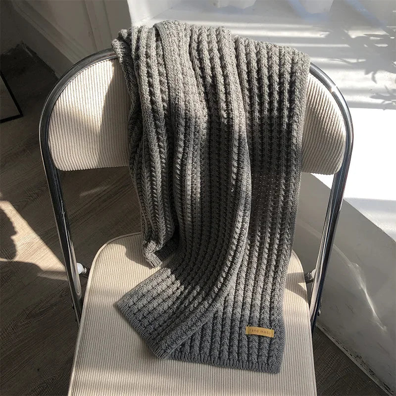 Echarpe en Tricot Grosses Mailles