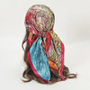 Foulard 90x90cm Satin Rose 2 - MAGGY