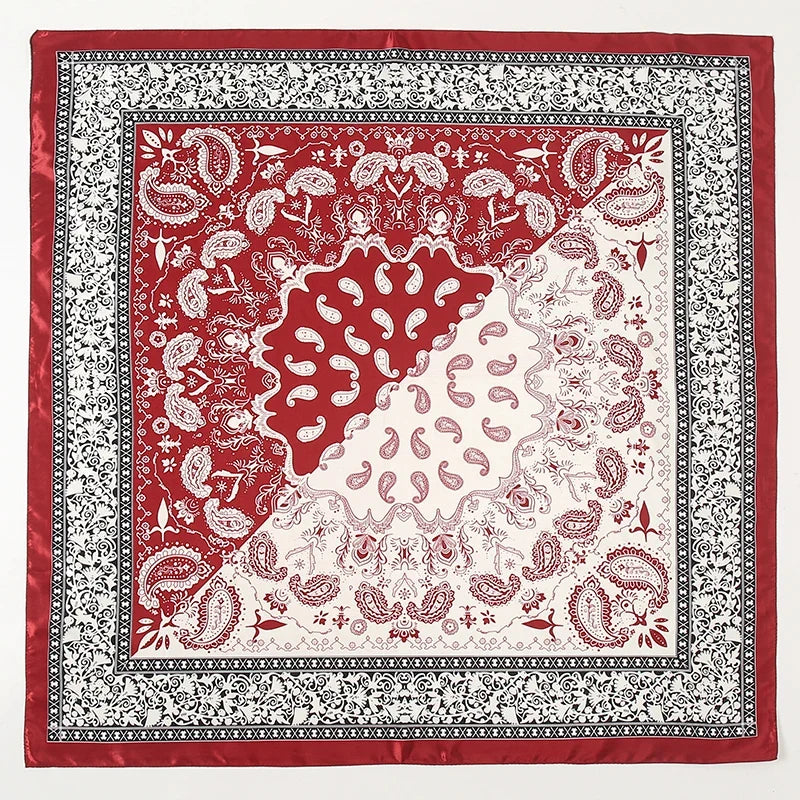 Foulard 90x90cm Satin Rose 2 - MAGGY