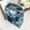 Foulard Cheveux avec Elastique Bleu - LUNA