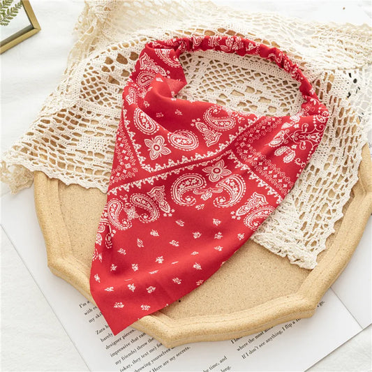 Foulard Cheveux avec Elastique Rouge 3 - LUNA