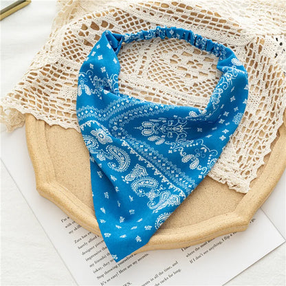 Foulard Cheveux avec Elastique Turquoise - LUNA