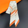Foulard Sac a Main 86x5cm - BAG Blanc 2