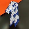 Foulard Sac a Main 86x5cm - BAG Bleu 2