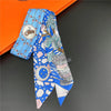 Foulard Sac a Main 86x5cm - BAG Bleu 5