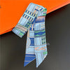 Foulard Sac a Main 86x5cm - BAG Bleu Clair 3