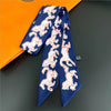 Foulard Sac a Main 86x5cm - BAG Bleu Marine
