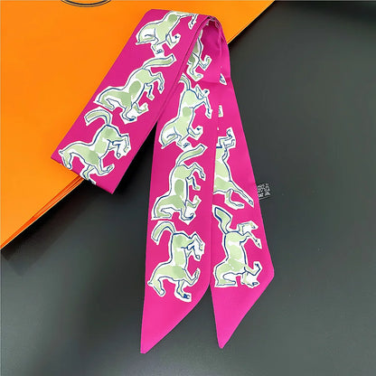 Foulard Sac a Main 86x5cm - BAG Rose 2