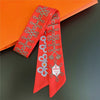 Foulard Sac a Main 86x5cm - BAG Rouge