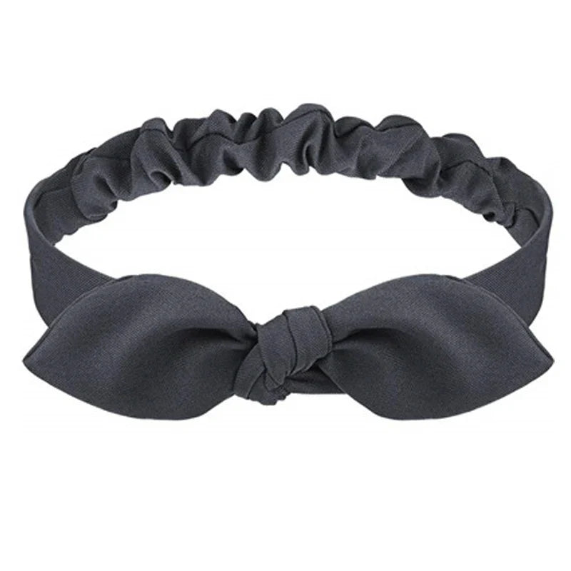 Foulard Bandeau Cheveux Noué Gris Anthracite - JULIETTE