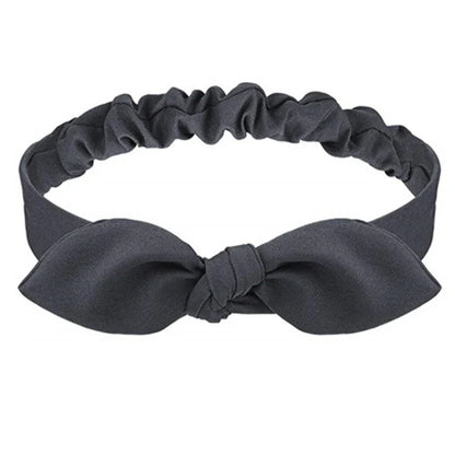 Foulard Bandeau Cheveux Noué Gris Anthracite - JULIETTE