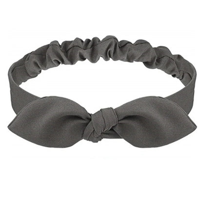 Foulard Bandeau Cheveux Noué Gris - JULIETTE