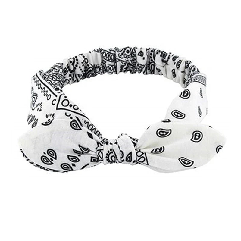 Foulard Bandeau Cheveux Noué Paisley Classique - JULIETTE