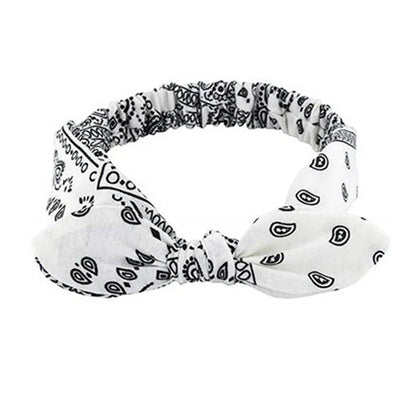 Foulard Bandeau Cheveux Noué Paisley Classique - JULIETTE