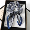 Grand Foulard Carré Femme 70x70cm Gris - SANNA