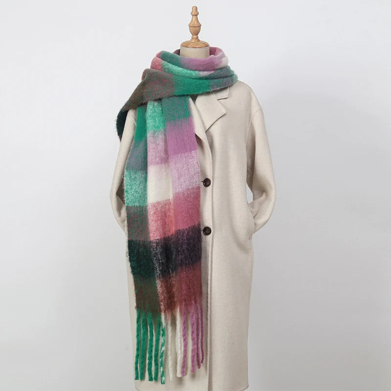 grosse echarpe patchwork miu