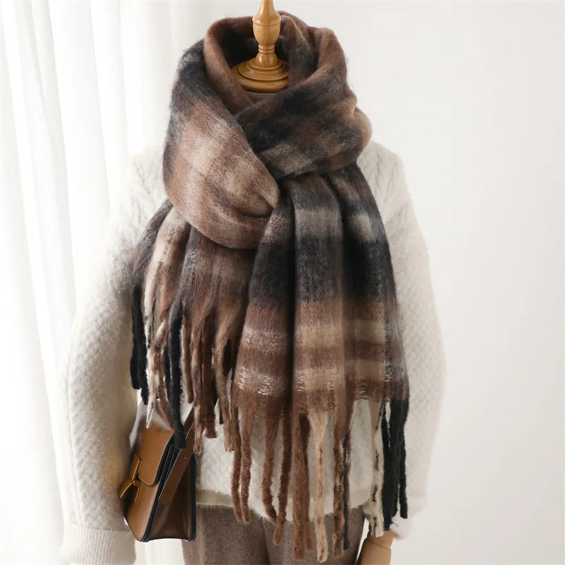 grosse echarpe patchwork miu