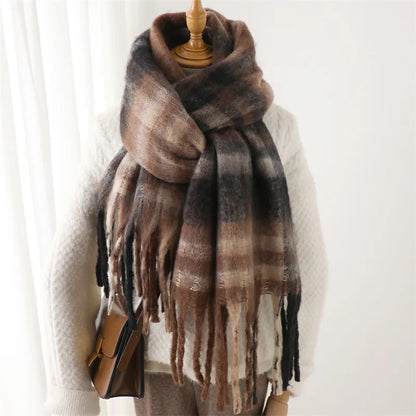 grosse echarpe patchwork miu