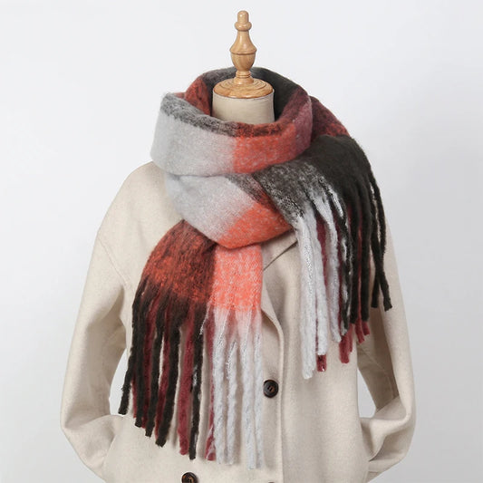 grosse echarpe patchwork miu