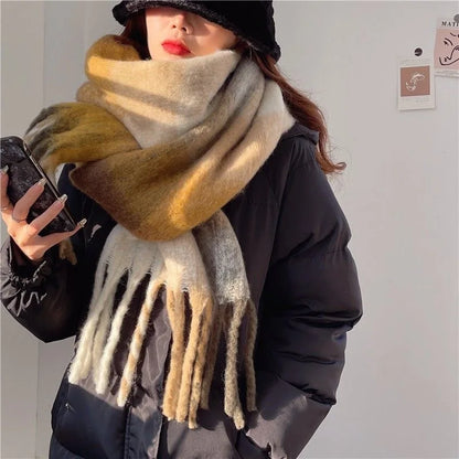 grosse echarpe patchwork miu