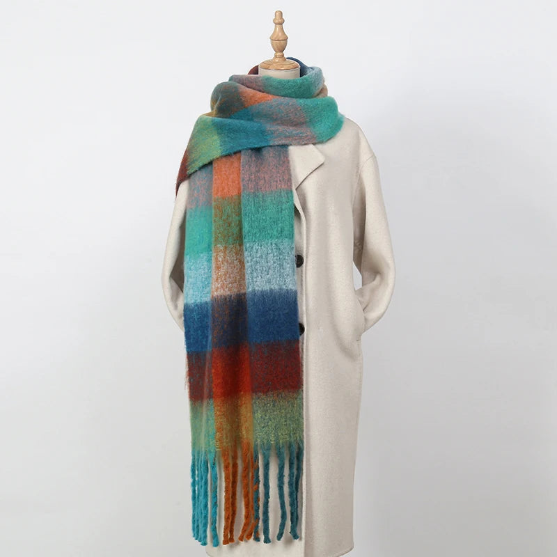 grosse echarpe patchwork miu