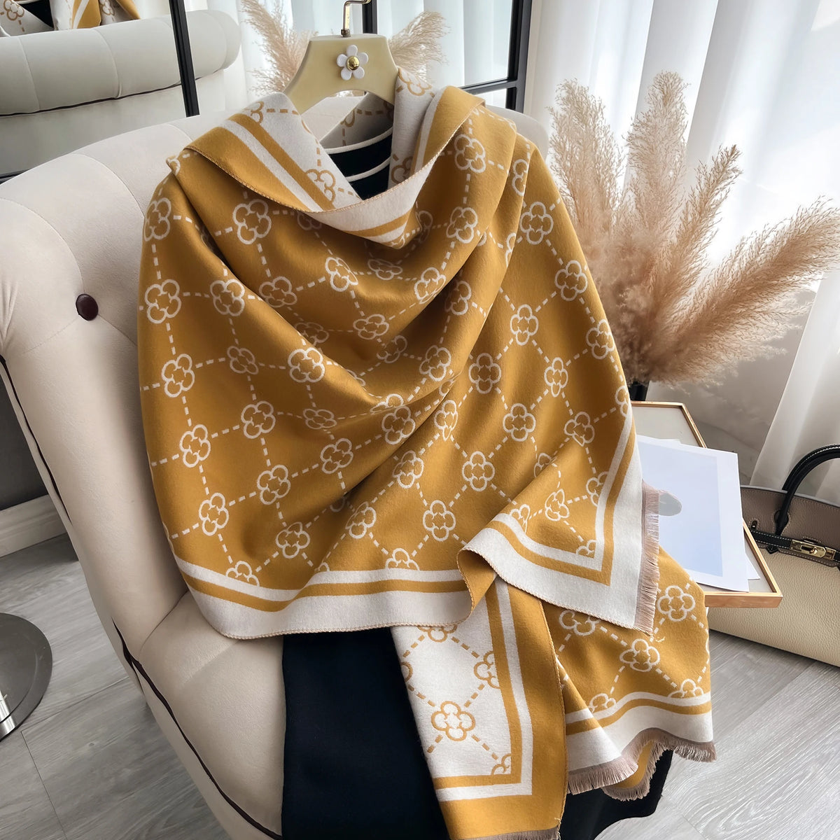 Pashmina Chale Femme Tissage Jacquard EDNA