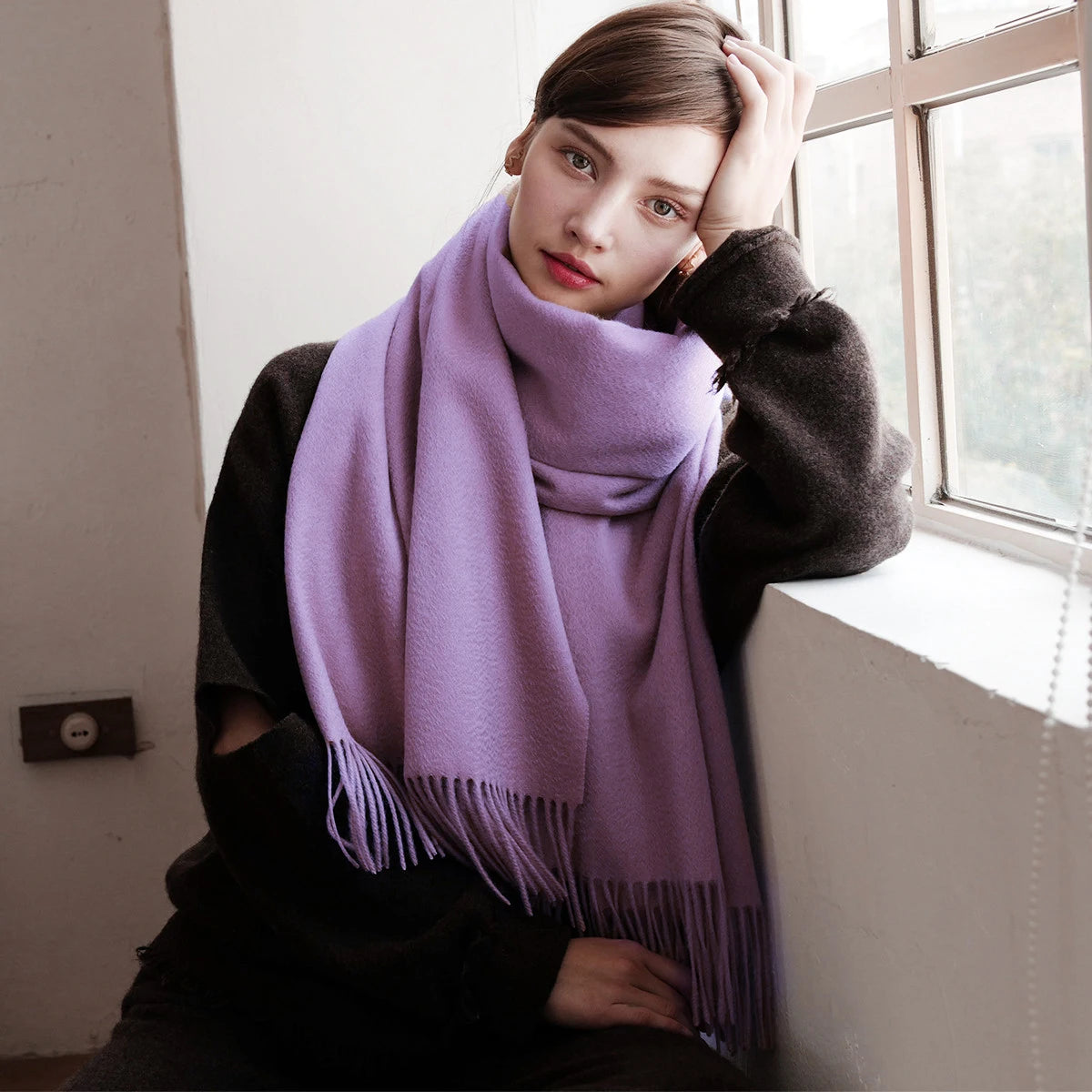 Pashmina Femme 100% Laine Supérieure KARINA