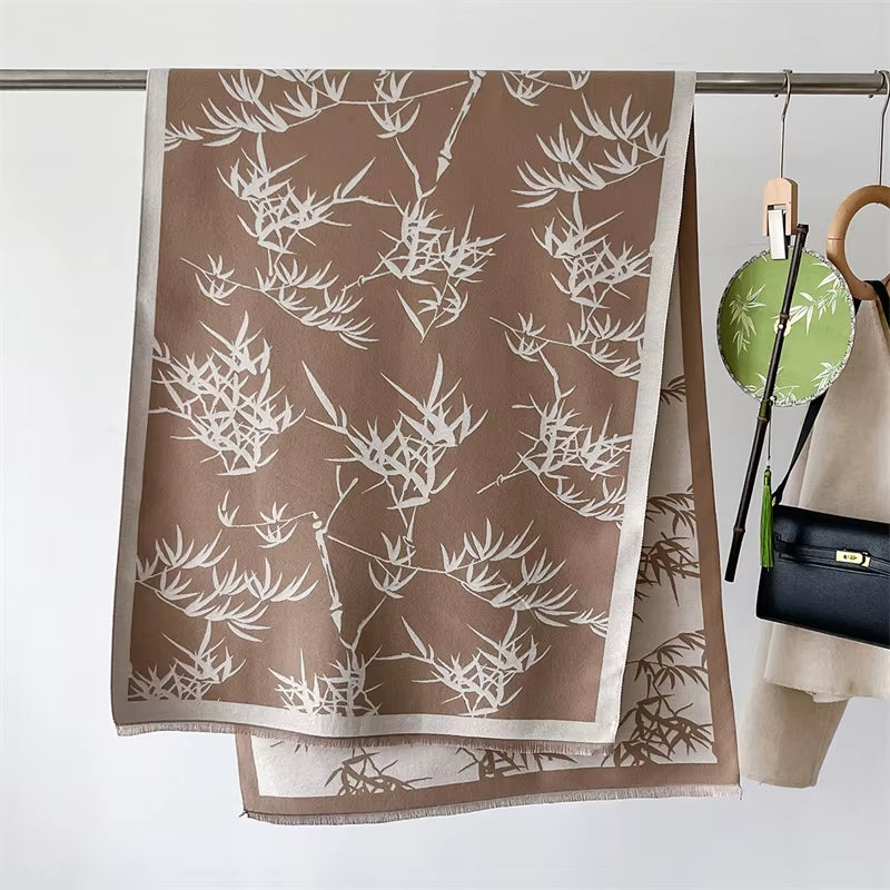 Pashmina Femme Tissage Jacquard 186x66cm - BAMBOO