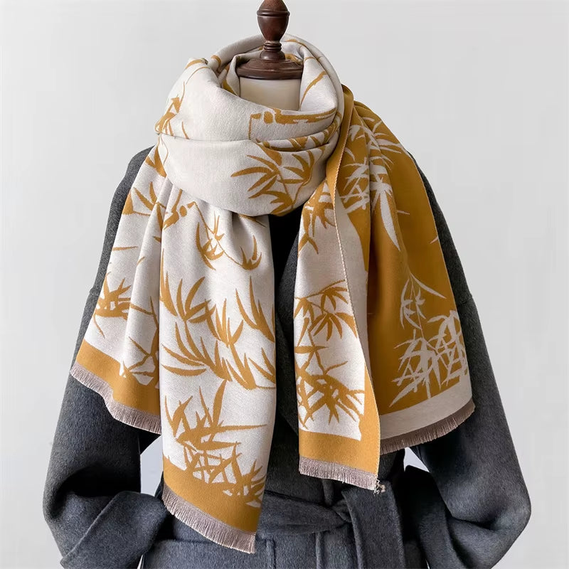 Pashmina Femme Tissage Jacquard 186x66cm - BAMBOO