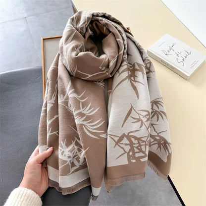 Pashmina Femme Tissage Jacquard 186x66cm - BAMBOO