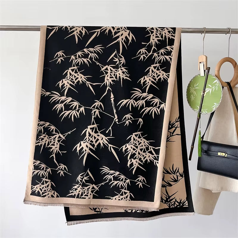 Pashmina Femme Tissage Jacquard 186x66cm - BAMBOO