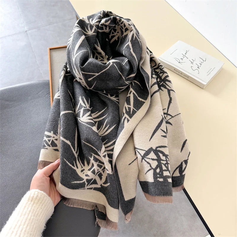 Pashmina Femme Tissage Jacquard 186x66cm - BAMBOO