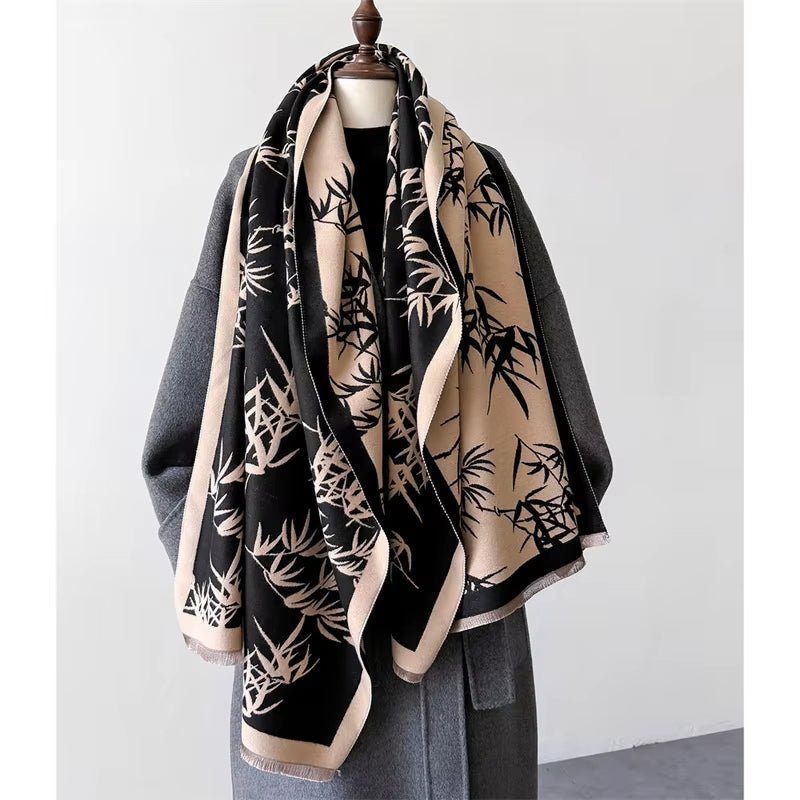 Pashmina Femme Tissage Jacquard 186x66cm - BAMBOO
