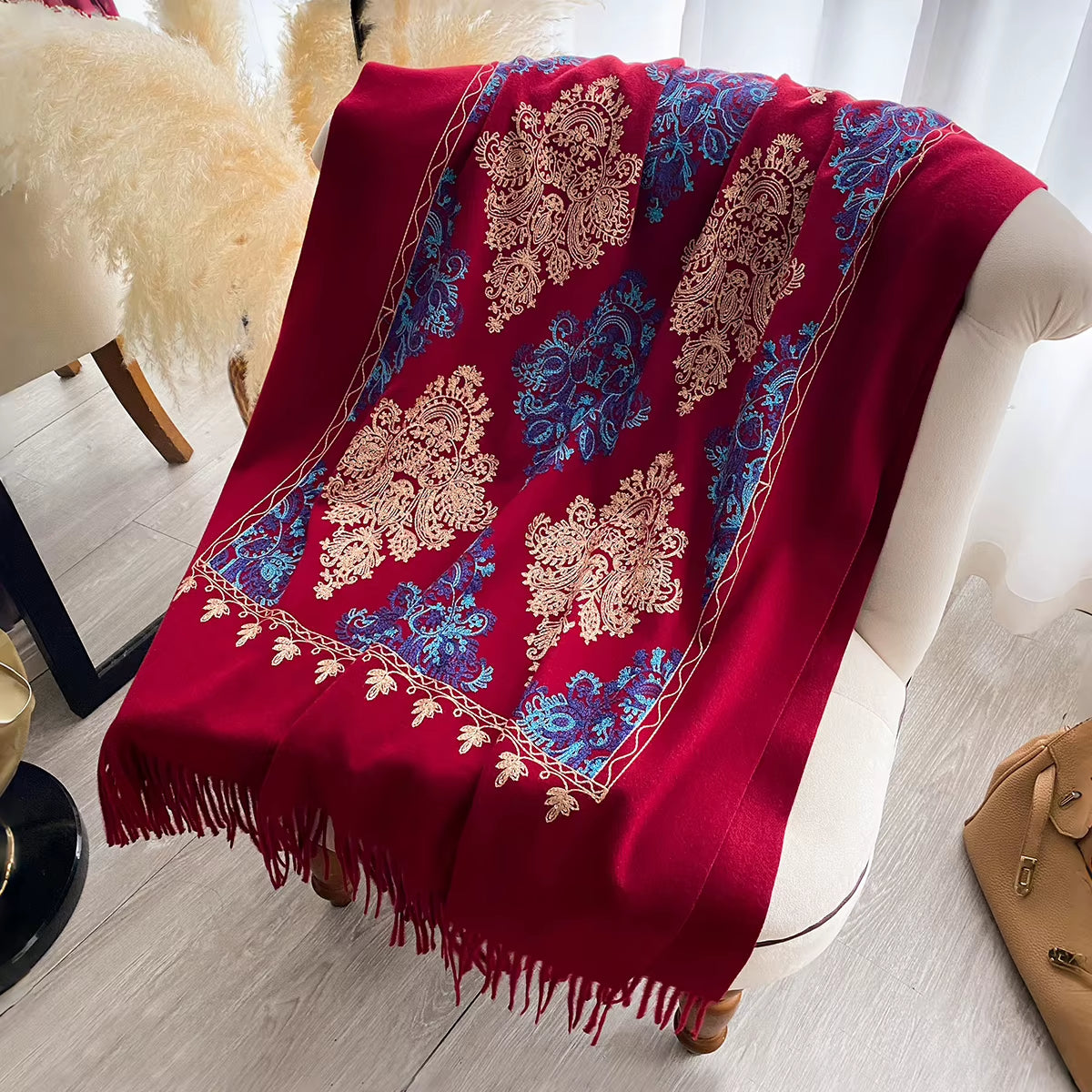Pashmina Laine touché Cachemire - ELISE