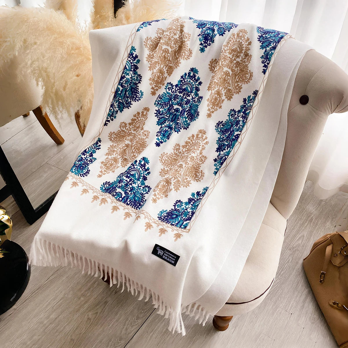 Pashmina Laine Cachemire ELISE