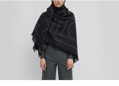 Pashmina Motifs Géométriques Cachemire Laine SARAH
