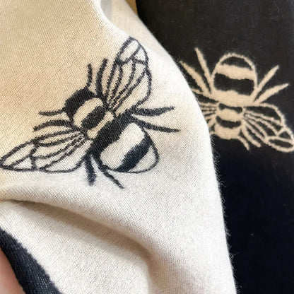 Pashmina Tissage Jacquard Motif Abeille MAYA