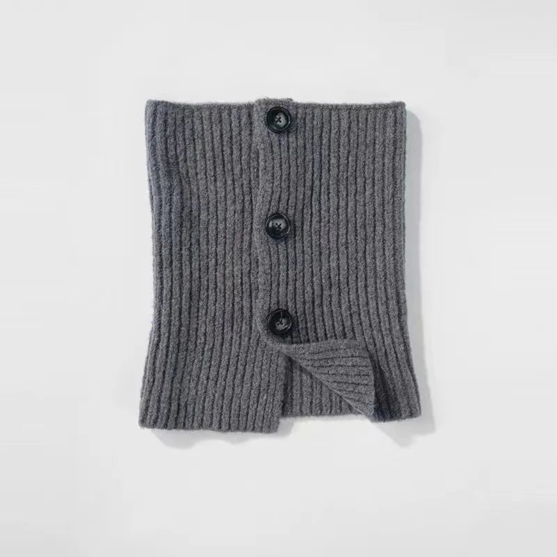 Snood Femme Grosse Maille et Boutonnière MIKO